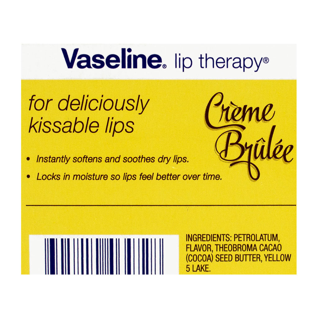 Vaseline Lip Therapy Creme Brulee - 0.25 oz. Jar wellness vending machine university campuses
