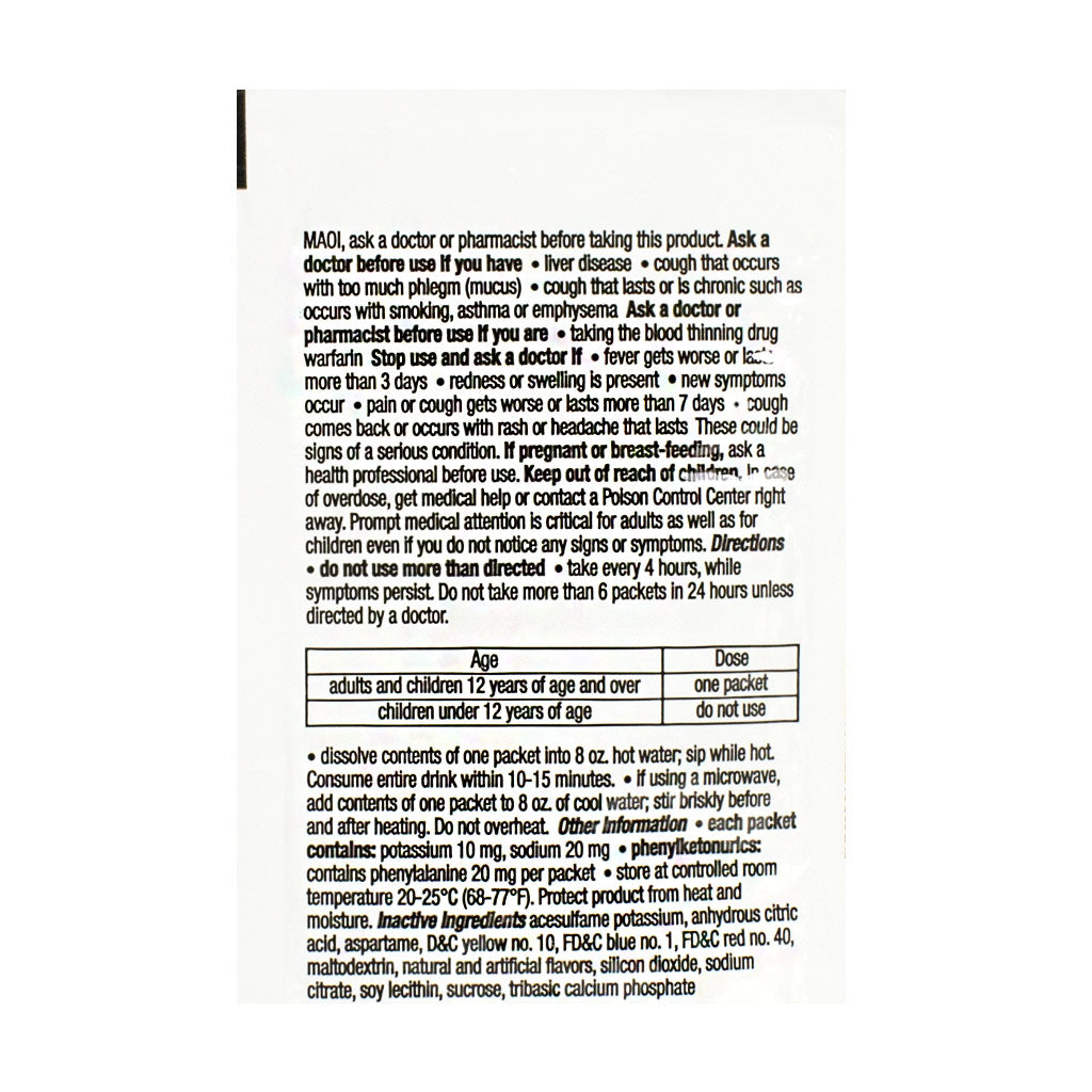 Theraflu Severe Cold & Cough Daytime Dispenser - Packet of 1 wellness vending machine university campuses, workplaces, airports, residential communities