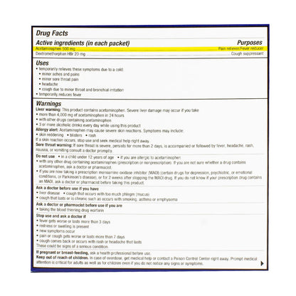 Theraflu® Severe Cold & Cough Daytime Dispenser – Packet of 1, Box of 40