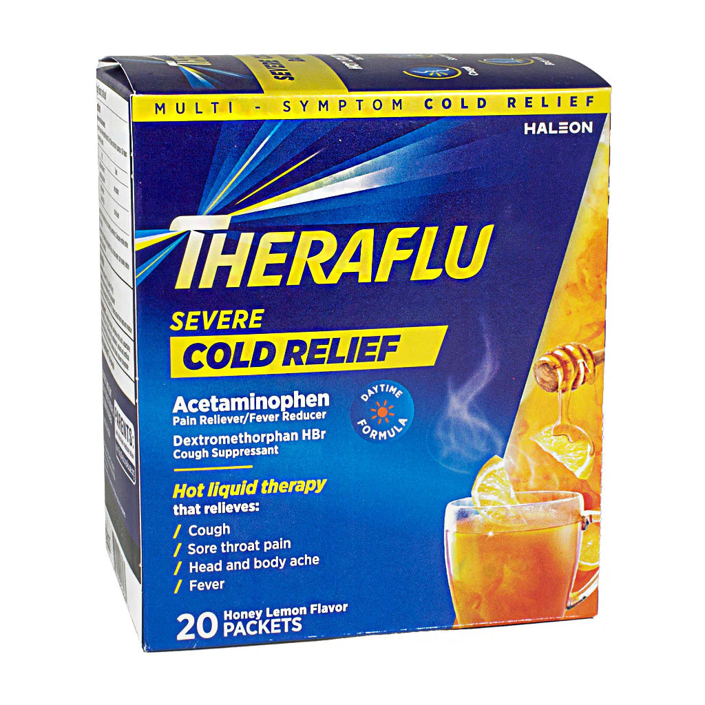Theraflu® Severe Cold & Cough Daytime Dispenser – Packet of 1, Box of 40