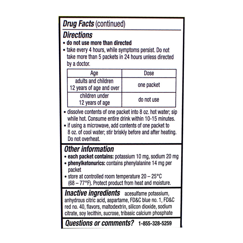 Theraflu Severe Cold & Cough Daytime - Box of 6 Packets wellness vending machine university campuses, workplaces