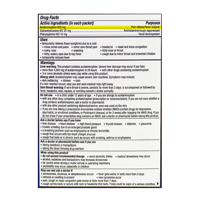 Theraflu Severe Cold & Cough Nighttime - Box of 6 Packets wellness vending machine university campuses