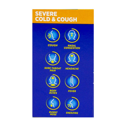 Theraflu® Severe Cold & Cough Relief Nighttime – Box of 6 Packets, Case of 24