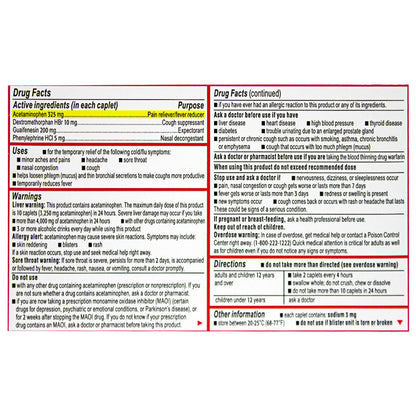 Tylenol Severe Cold & Flu - Box of 24 wellness vending machine university campuses