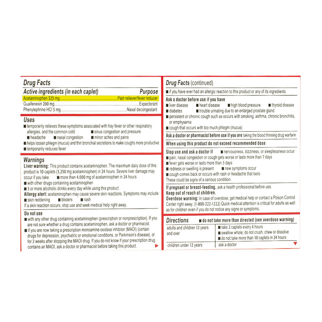 Tylenol Sinus Severe - Box of 24 wellness vending machine university campuses, workplaces
