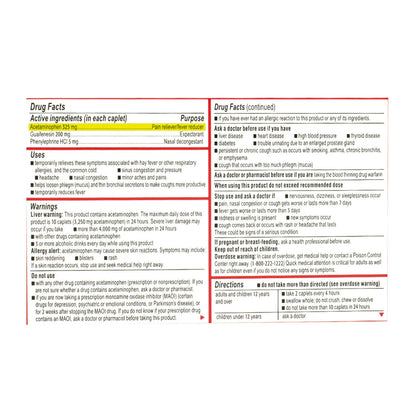 Tylenol® Sinus Severe – 24 Count, Case of 18 Boxes