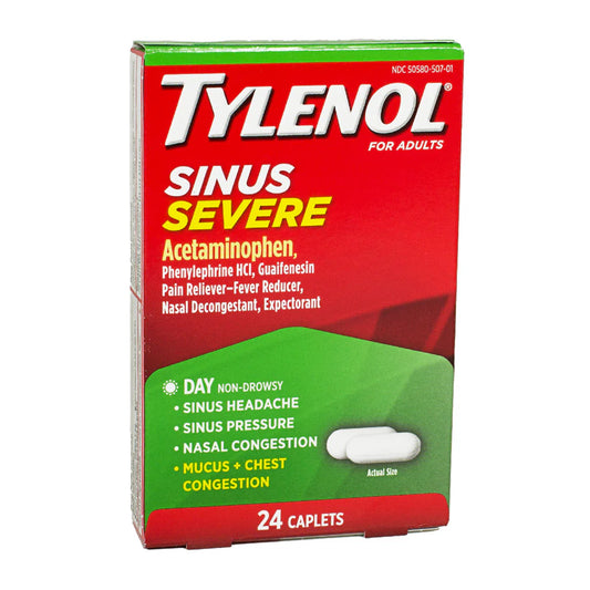 Tylenol® Sinus Severe – 24 Count, Case of 18 Boxes