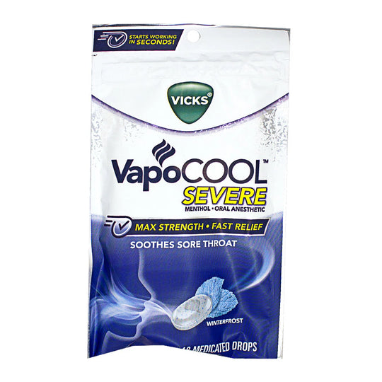 Vicks® VapoCOOL Medicated Drops – Pack of 18, Case of 36