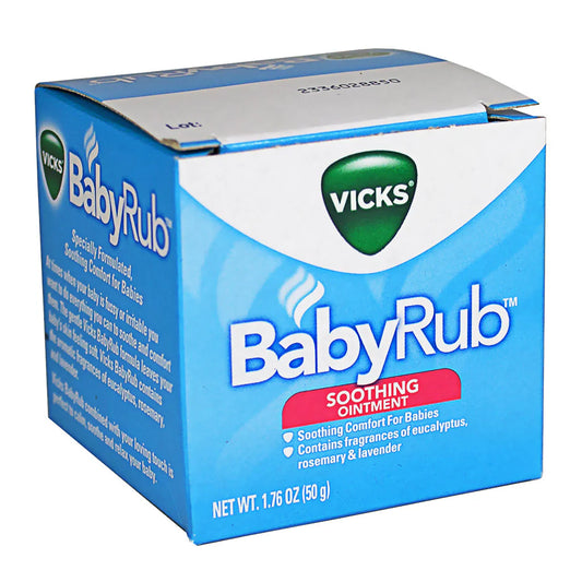 Vicks® BabyRub Non-Medicated Soothing Chest Rub Ointment – 1.76 oz, Case of 24