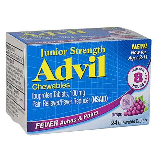 Advil Junior Strength Childrens Ibuprofen Chewables - Box of 24 wellness vending machine