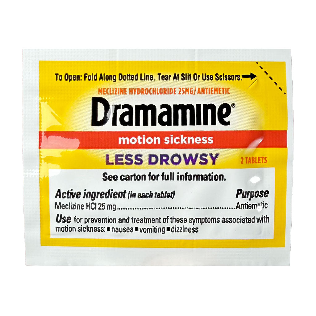 Dramamine Motion Sickness Less Drowsy Relief Tablets - Pack of 2 wellness vending machine