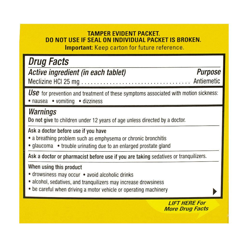 Dramamine Motion Sickness Less Drowsy Relief Tablets - Box of 2 wellness vending machine university campuses