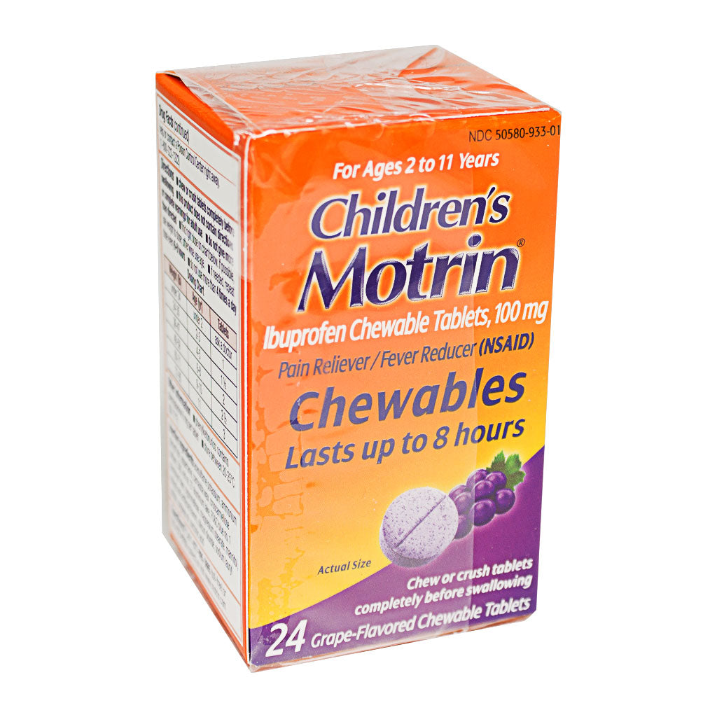 Motrin Children's Chewable Tablet - Box of 24 wellness vending machine