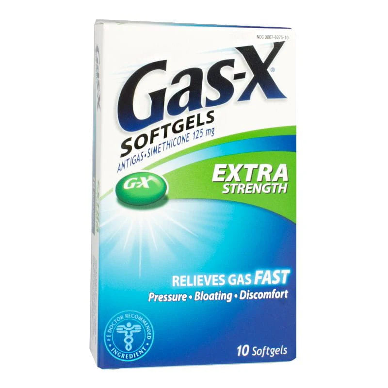 Gas-X® Antigas Softgels – 10 Count, Case of 18 Boxes