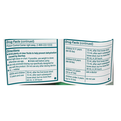 Imodium® A-D Anti-Diarrheal Liquid – 4 fl oz, Case of 18 Boxes