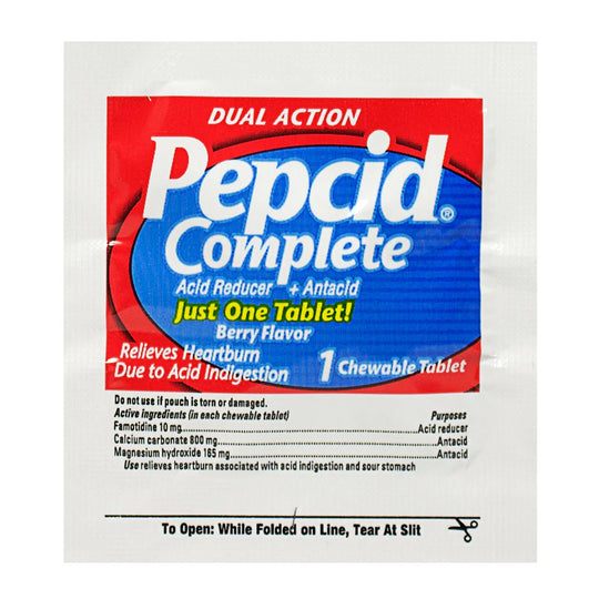 Pepcid Complete® Chewable Tablets – 1 Count, Box of 50