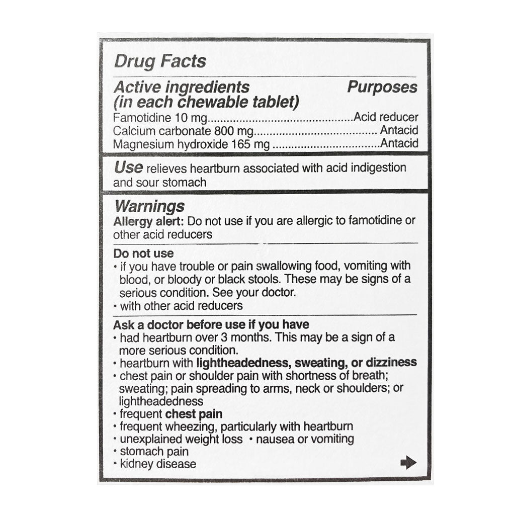 Pepcid Complete Chewables Carded - Card of 1 wellness vending machine university campuses