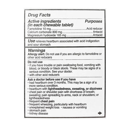 Pepcid Complete® Chewables (Carded) – 2 Count, Box of 36