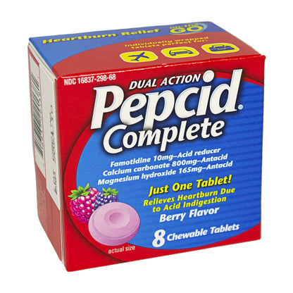Pepcid Complete® Berry Chewable Tablets – 8 Count, Case of 18 Boxes