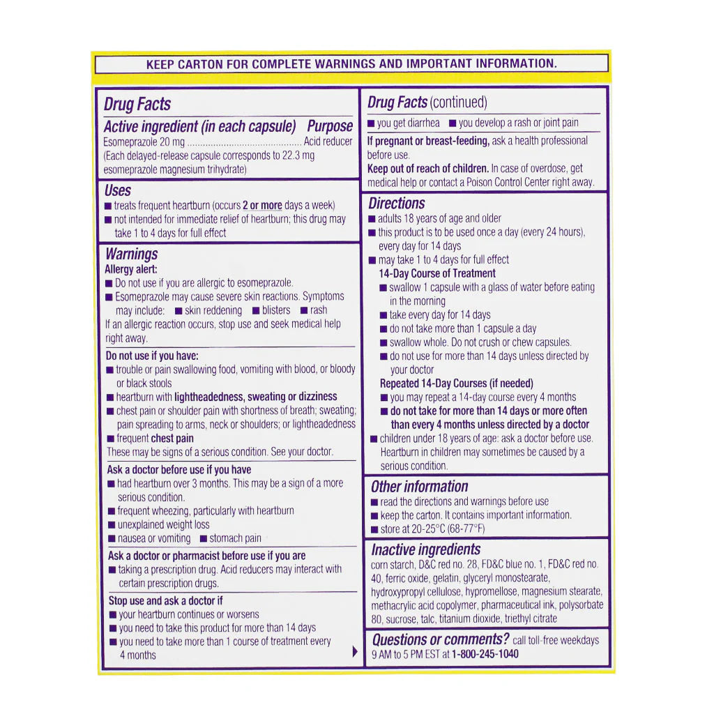 Nexium® 24HR Acid Reducer – 14 Count, Case of 8 Boxes