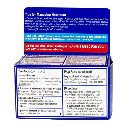 Pepcid Tablet Cool Arctic Mint 20ct wellness vending machine university campuses