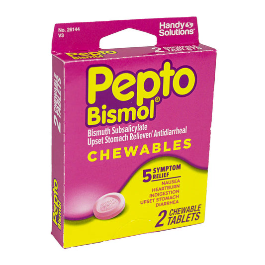 Pepto Bismol® Chewable Tablets – 2 Count Box, Case of 36 Packs