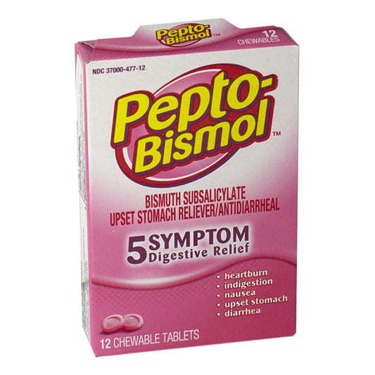 Pepto Bismol Chewables Box - Box of 12 wellness vending machine