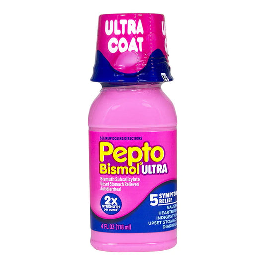 Pepto-Bismol® Max Strength Liquid – 4 fl oz, Case of 12 Bottles