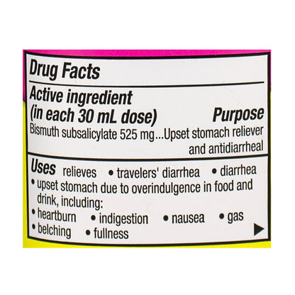 Pepto-Bismol® Original Flavor Travel Size – 3.4 fl oz, Case of 12 Bottles