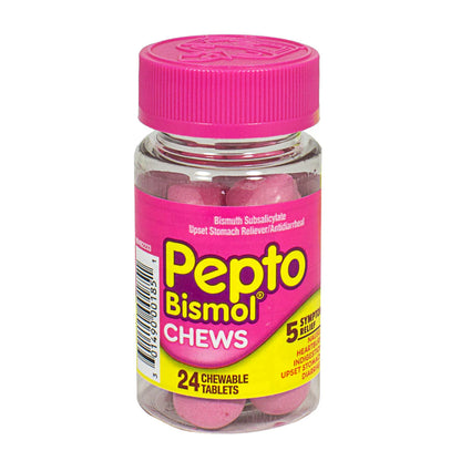 Pepto-Bismol® Chews – 24 Count, Case of 12 Bottles