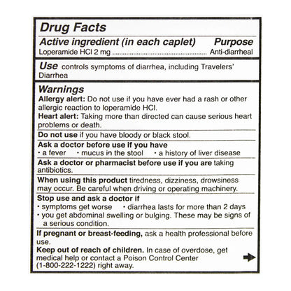 Prime Aid anti-diarrheal 2-tablet packs – 36ct box for wellness vending machines in workplaces