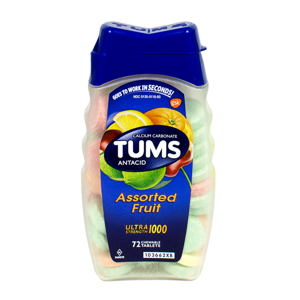 Tums Ultra Strength Assorted Fruit Antacid- 72 Ct wellness vending machine