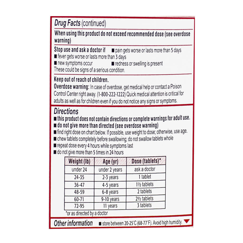 Tylenol Children's Bubblegum Chewables - Box of 24 wellness vending machine university campuses