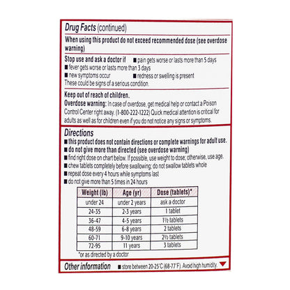 Tylenol Children's Bubblegum Chewables - Box of 24 wellness vending machine university campuses