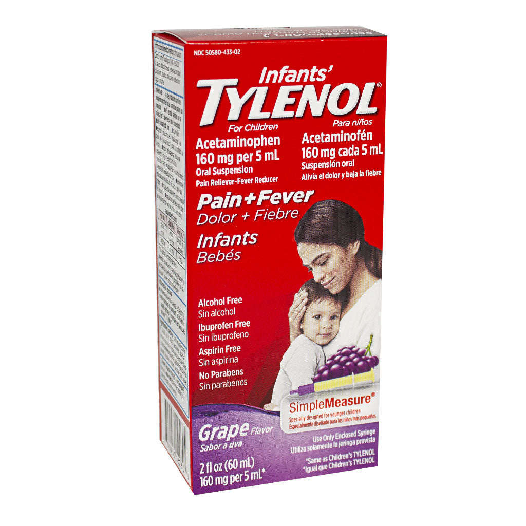 Tylenol Infants' Grape Flavor Oral Suspension - 2 fluid oz. wellness vending machine
