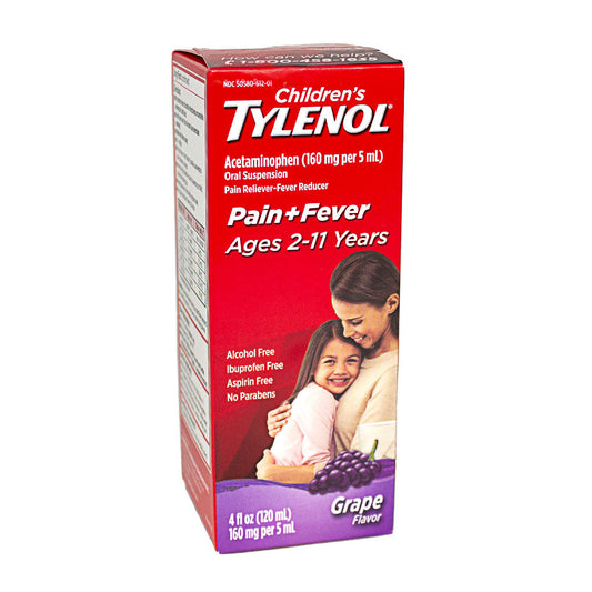 Tylenol Children's Oral Suspension Grape Flavored - 4 oz. wellness vending machine