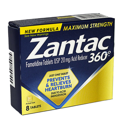 Zantac 360  - Box of 8 wellness vending machine