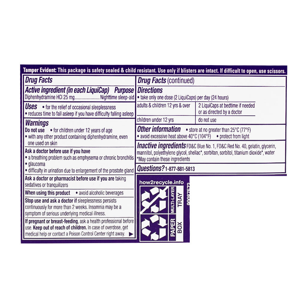 Vick's Zzzquil Nighttime Sleep-Aid - Box of 12 Liquicaps wellness vending machine university campuses