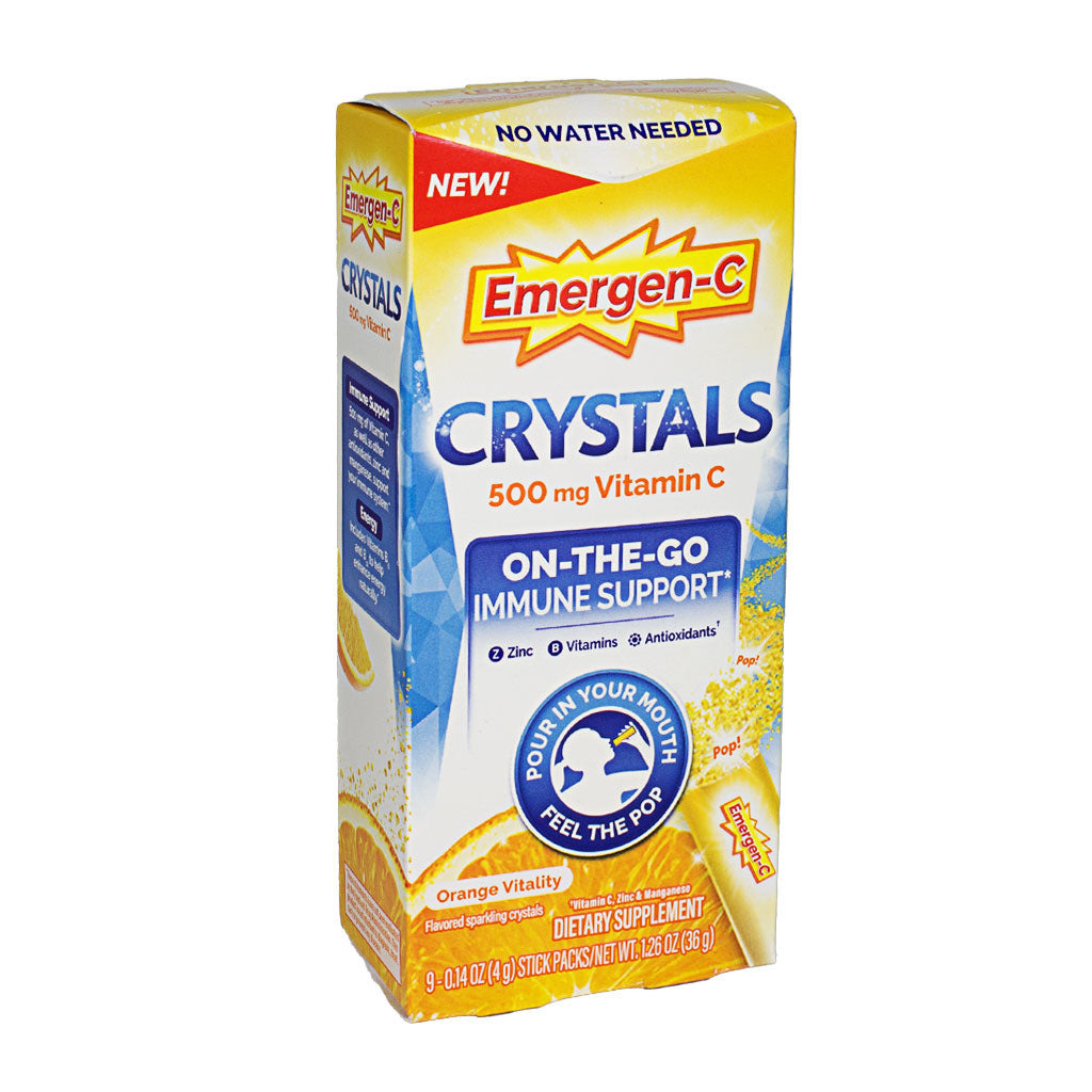 Emergen-C Crystals On-the-Go Orange - 9ct wellness vending machine