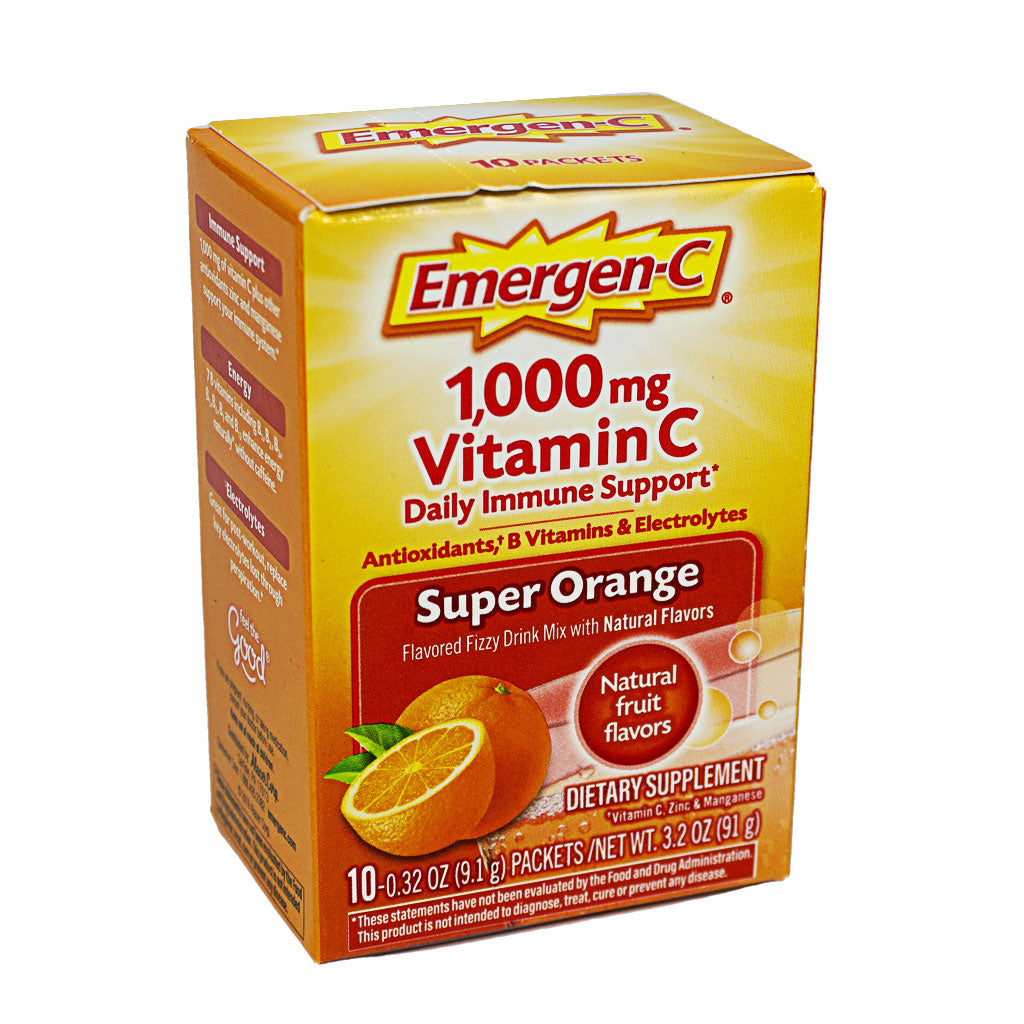 Emergen-C Super Orange, - Box of Ten 0.32 oz. Pouches wellness vending machine