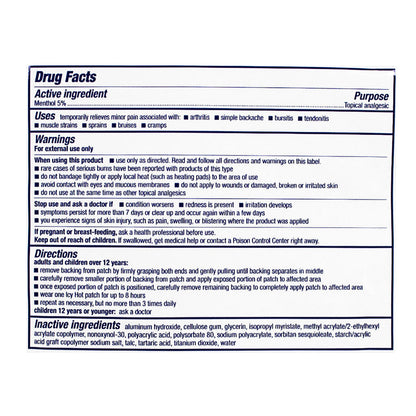Icy Hot Medicated Patch - 10cm x 20cm wellness vending machine university campuses, workplaces