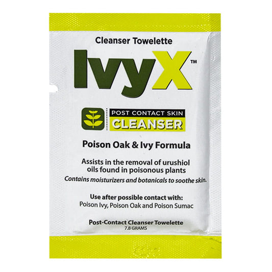 IvyX Poison Oak & Ivy Post-Contact Cleanser Towelettes - 7.8 gm. wellness vending machine