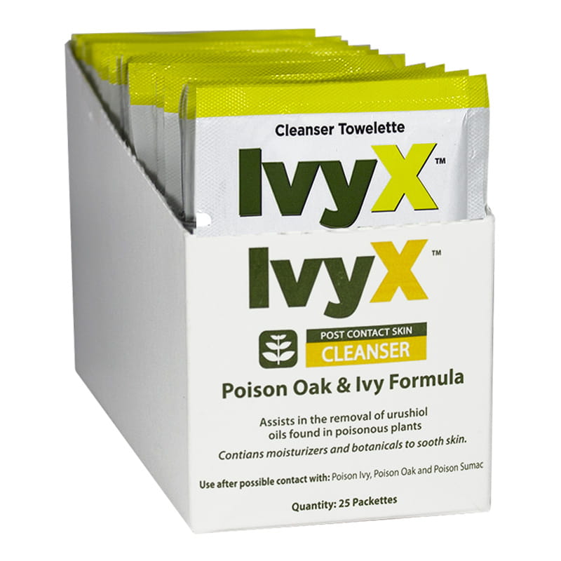 IvyX Poison Oak & Ivy Post-Contact Cleanser Towelettes - 7.8 gm. wellness vending machine university campuses