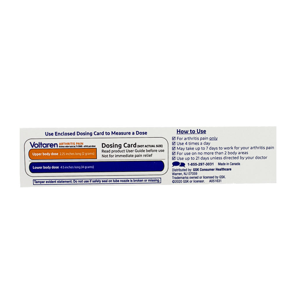 Voltaren Arthritis Pain Relief Gel – 20 gr wellness vending machine university campuses