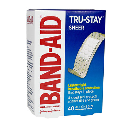 Johnson & Johnson Band-Aid Sheer Strips - Box of 40 wellness vending machine