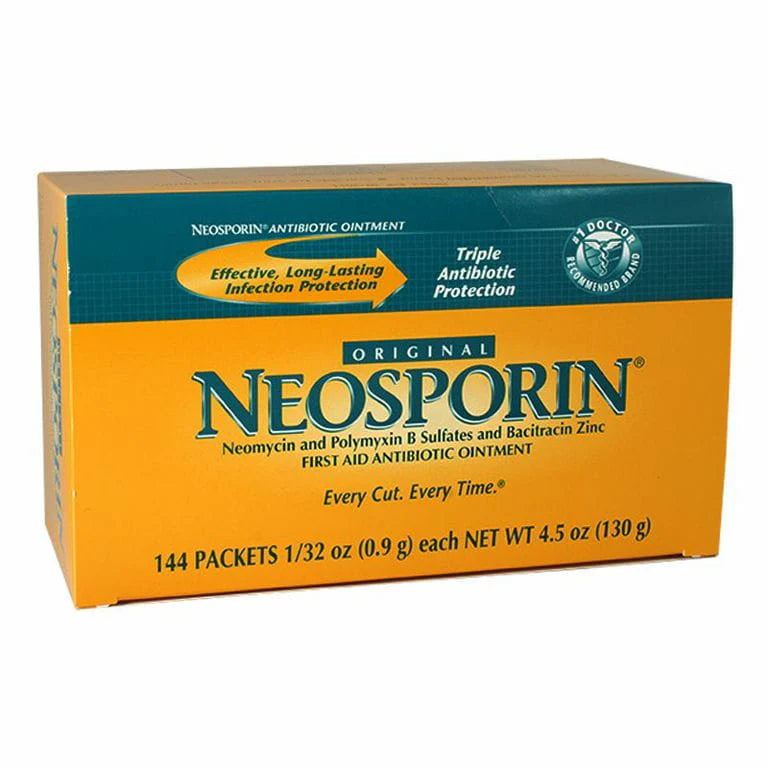 Neosporin® Antibiotic Ointment – 0.9 g Foil Pack, Case of 144