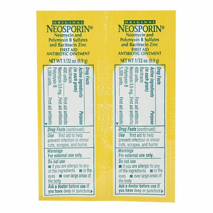 - Neosporin Antibiotic Ointment - 0.9 gm. Foil Pack wellness vending machine university campuses, workplaces