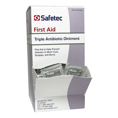 Safetec® Triple Antibiotic Ointment – 0.9g Packets, Box of 144