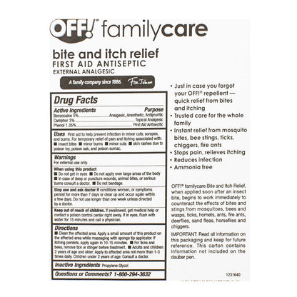 OFF Family Care First Aid Antiseptic Itch Relief Stick - 0.5 oz. wellness vending machine university campuses
