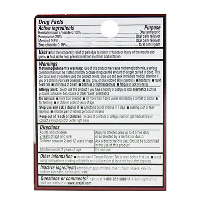 Orajel 4X Medicated For Toothache and Gum GeL- 0.25 oz. wellness vending machine university campuses